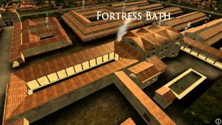 Animation of ancient Roman Fort in Caerleon Wales [upl. by Edobalo204]