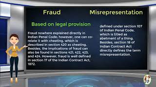 What is Difference Between Fraud amp Misrepresentation [upl. by Enileda]