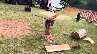 A fabulous range of wooden sculpture at Caerleon festival 2024 [upl. by Skricki139]