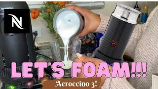 How To Foam Milk With Aeroccino 3 Make Coffee With Foam Tips amp Tricks  Easy Foamed Latte Recipe [upl. by Ocnarf18]