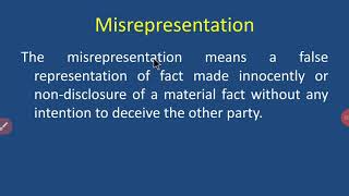 Misrepresentation [upl. by Barney]