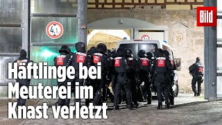 Gefängnismeuterei Polizei stürmt Knast in Thüringen  JVA Untermaßfeld [upl. by Wilton225]