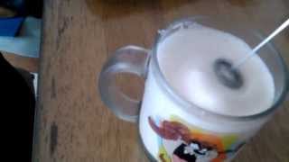 Aerolatte Review Frothing Cold Milk In Under 1 Minute [upl. by Aiuqat]